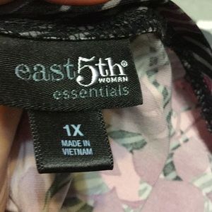 East 5th Tops - 1X non wrinkle work shirt with leaves East 5th Tops - 1X non wrinkle work shirt with leaves